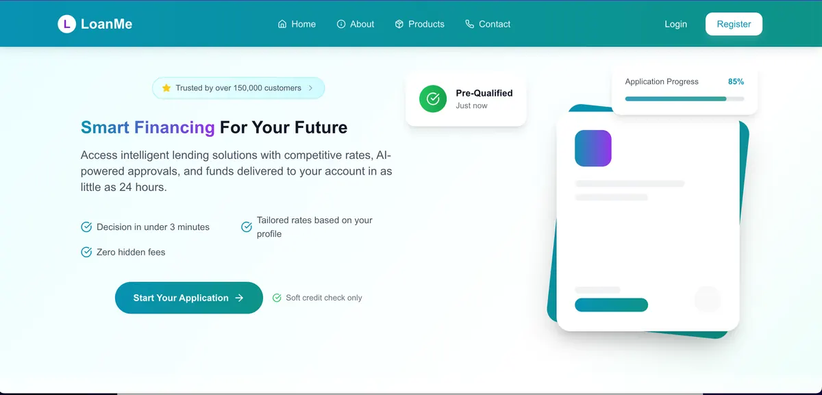 The loan application flow